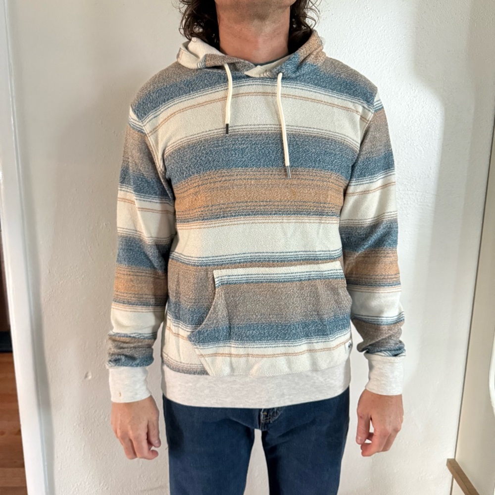 Quicksilver Striped Hoodie Boho Beachy